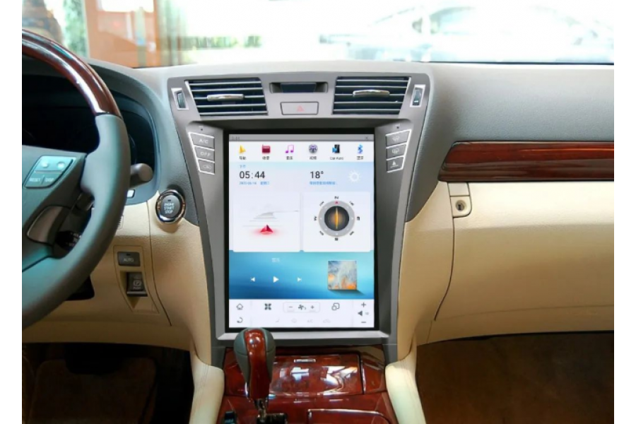 Tesla Style Lexus LS460 Android 12, 12.1 inch screen 4G/64G, built-in wireless carplay